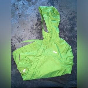 Girls Koppen Lime Green Rain Jacket with Mesh Liner Size XL
